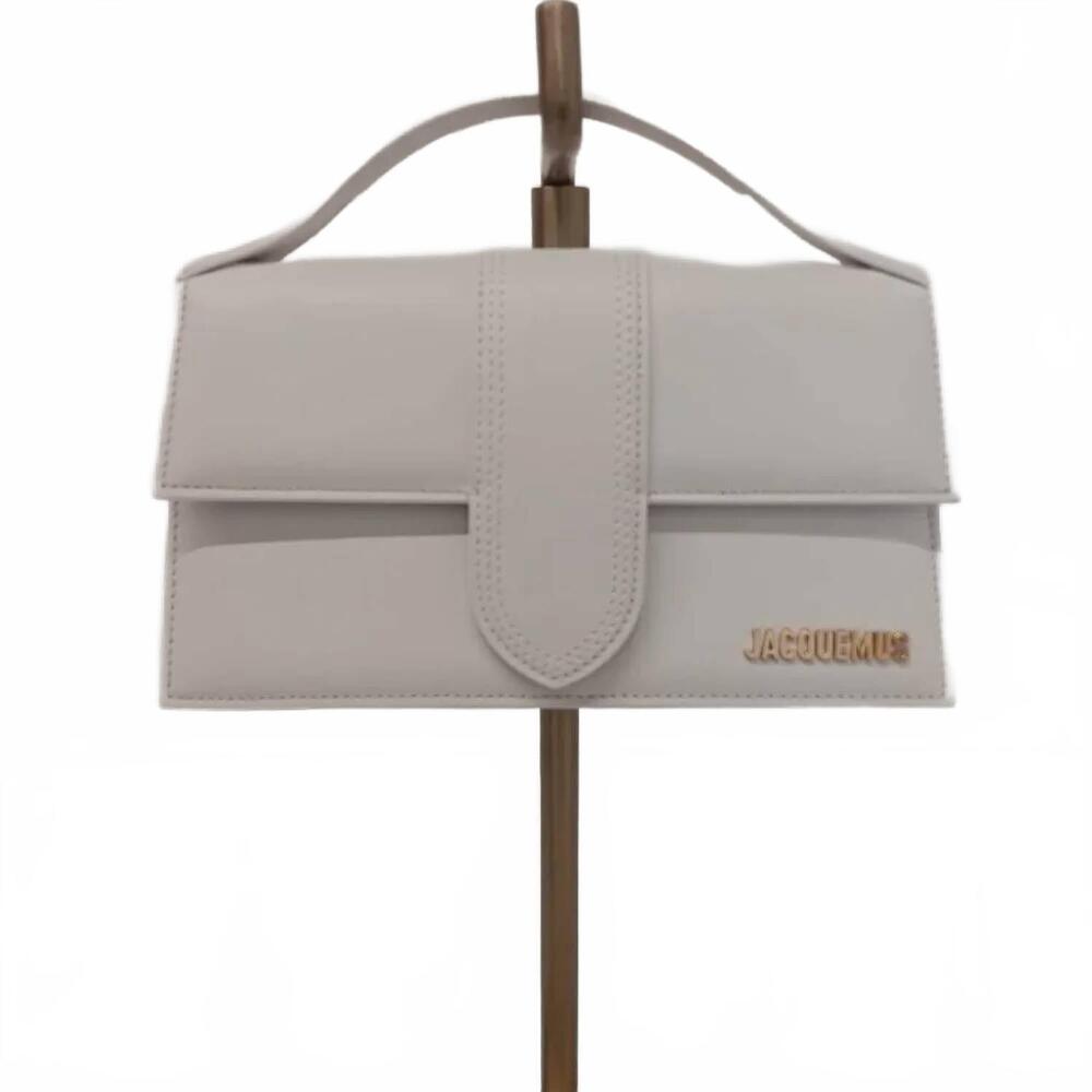 NEW JACQUEMUS women's le grand bambino crossbody bag in white